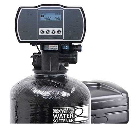 It can treat up to 64,000 Grain of hardness, perfect for the household size of 4-6 bathrooms and up to 7 people. . Aquasure water softner